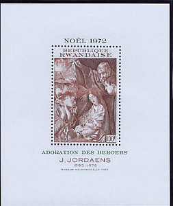 Руанда, 1972,  Рождество, блок